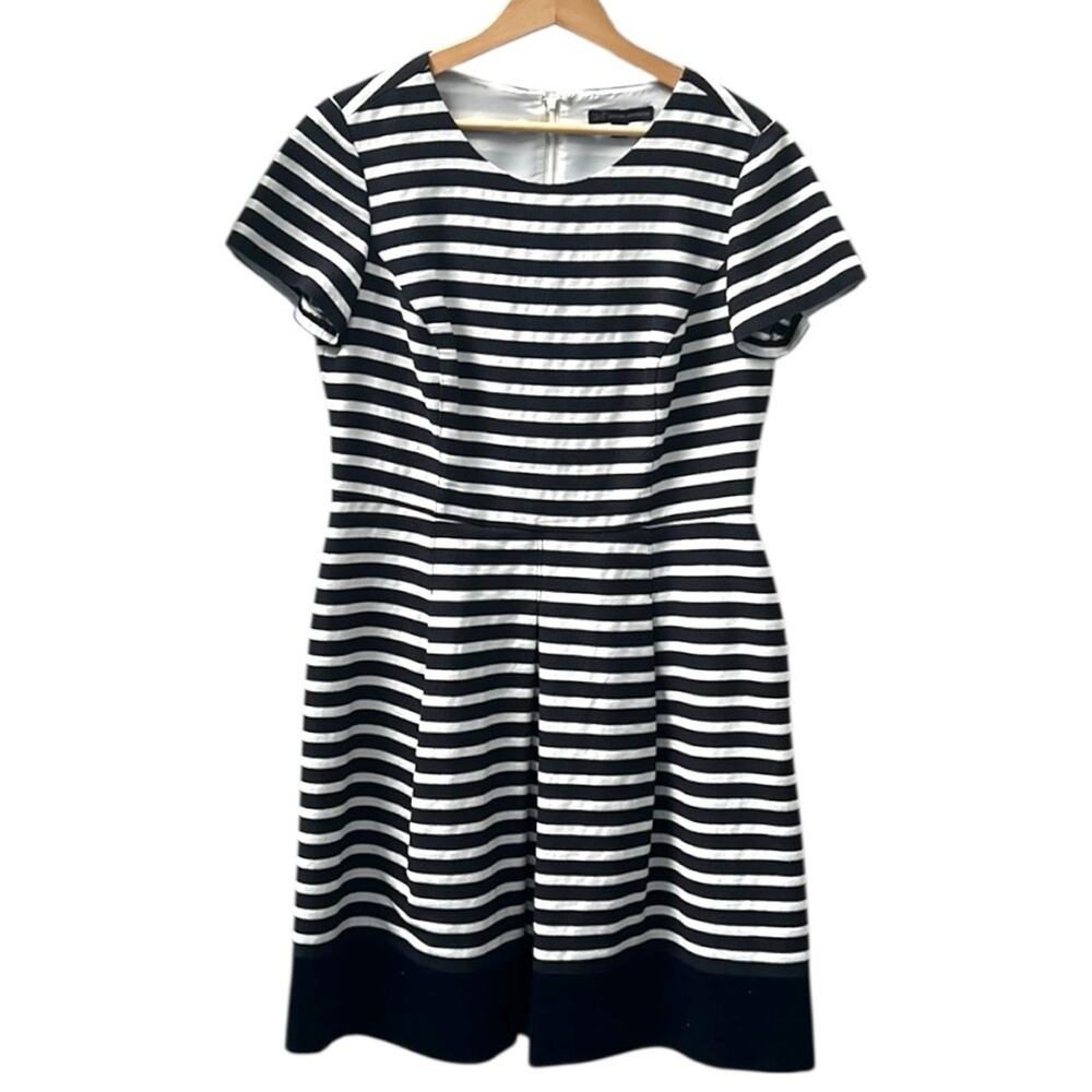 Brooks Brothers “346” Navy and White Striped Women’s Dress, Size 10